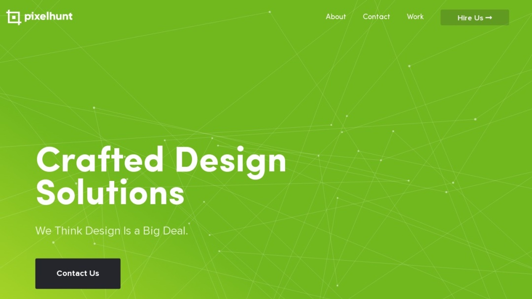 Screenshot of Pixelhunt Design Agency's Website