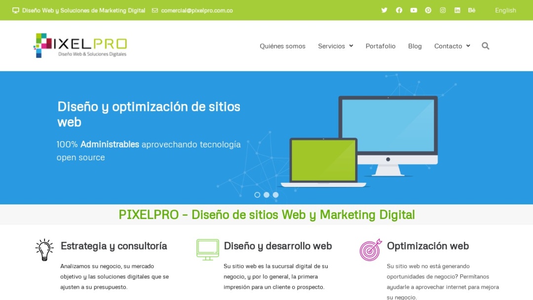 Screenshot of PIXELPRO SAS's Website