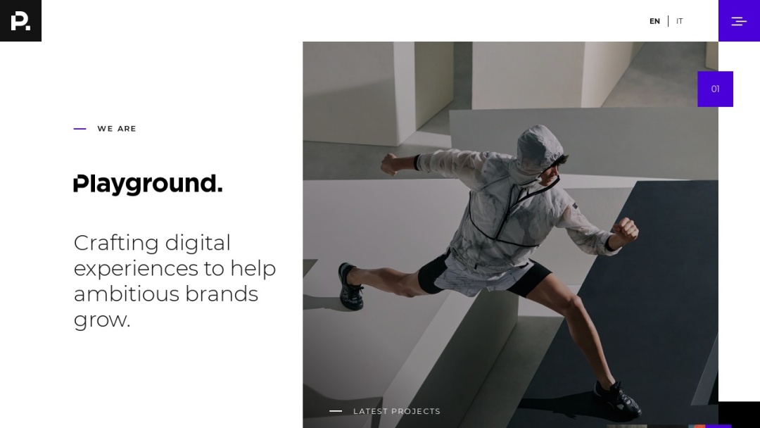 Screenshot of PLAYGROUND's Website