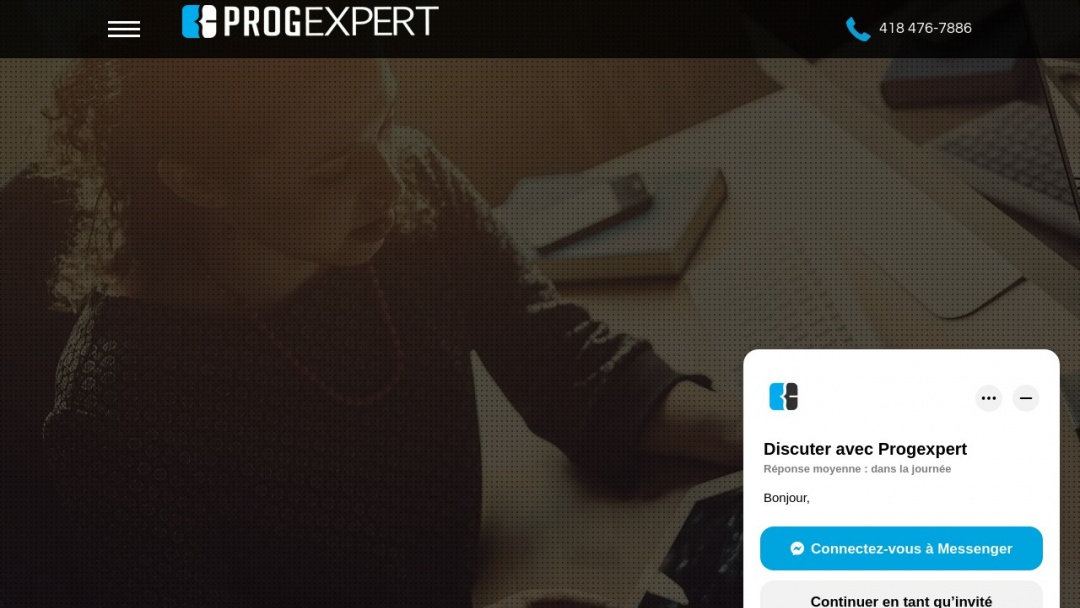Screenshot of ProgExpert's Website