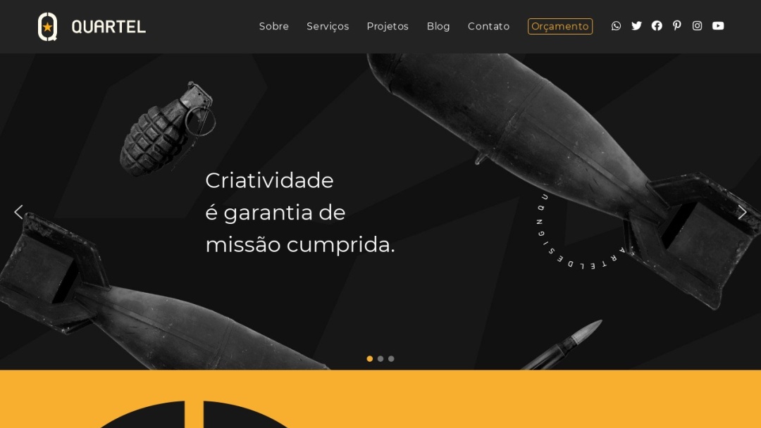 Screenshot of Quartel Design's Website