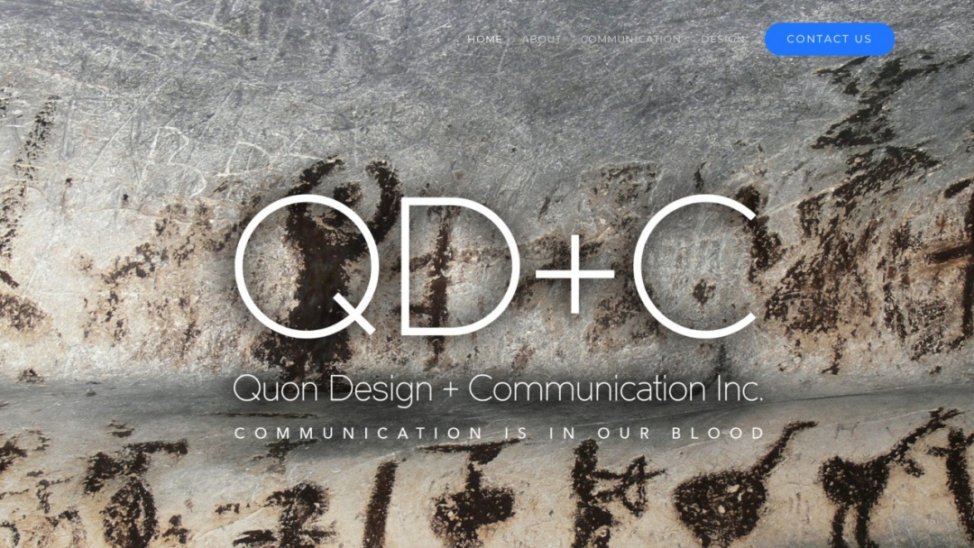 Screenshot of Quon Design & Communications's Website