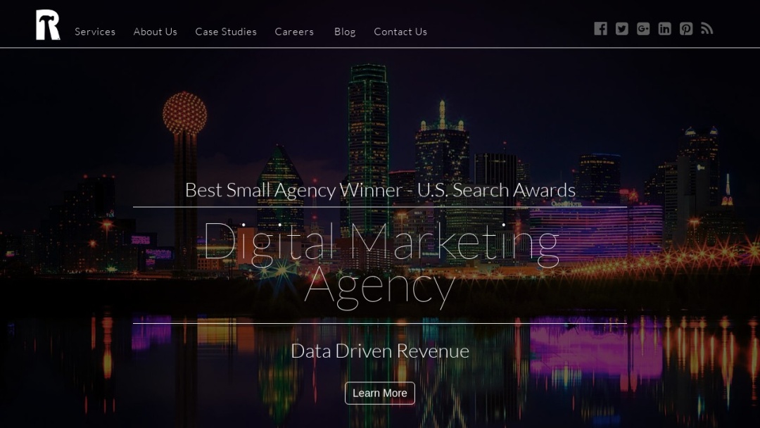 Screenshot of RankHammer's Website