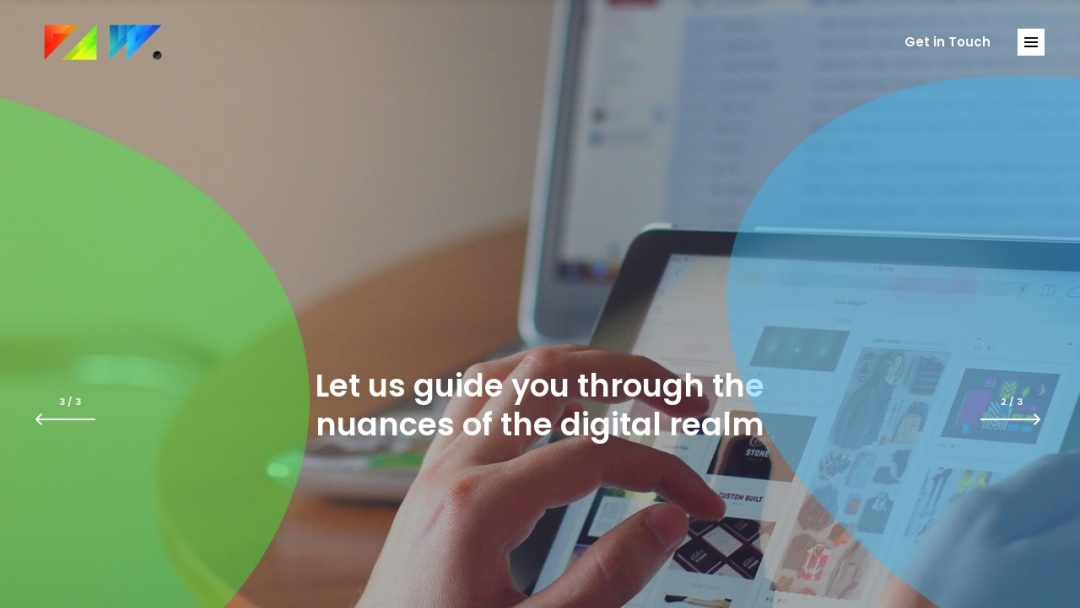 Screenshot of RAW Agency's Website