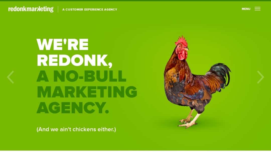 Screenshot of Redonk Marketing's Website