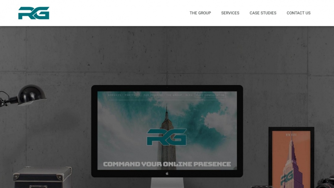 Screenshot of Rein Group LLC's Website
