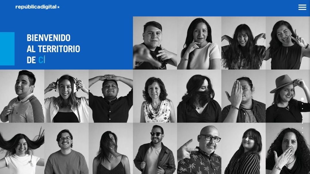 Screenshot of República Digital's Website