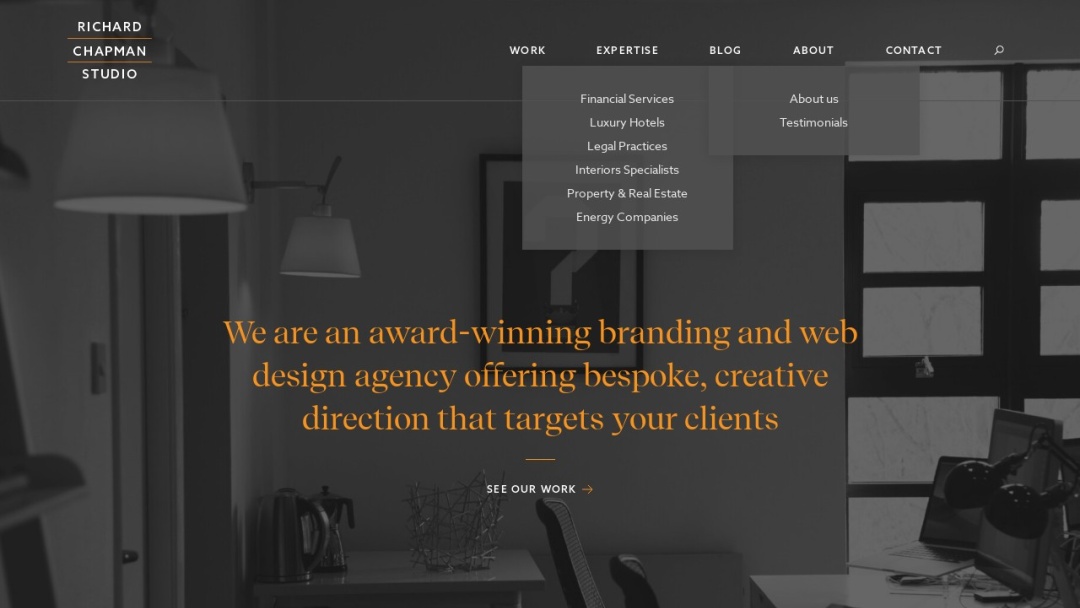 Screenshot of Richard Chapman Studio's Website