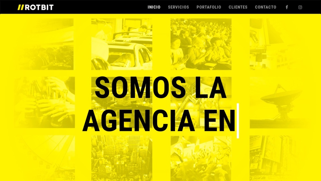 Screenshot of Rotbit's Website
