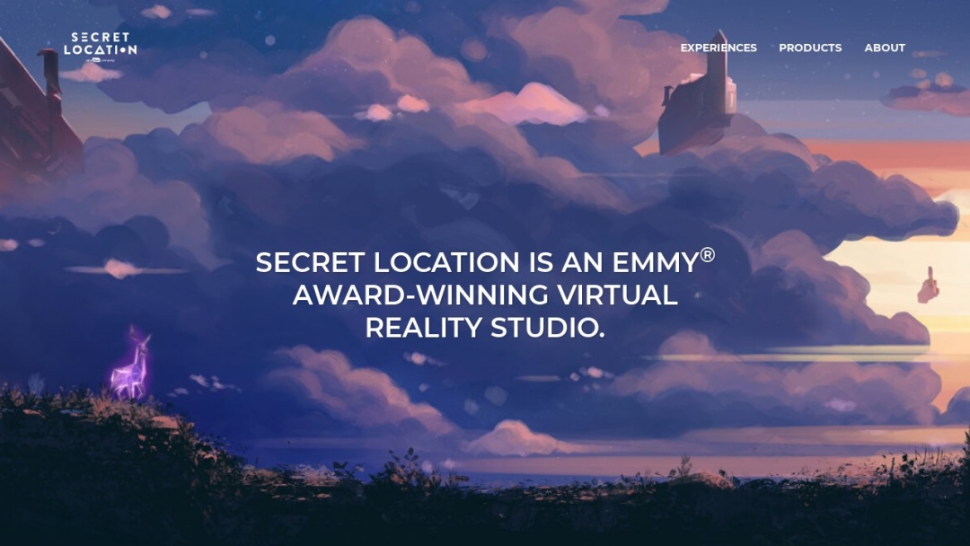 Screenshot of Secret Location's Website