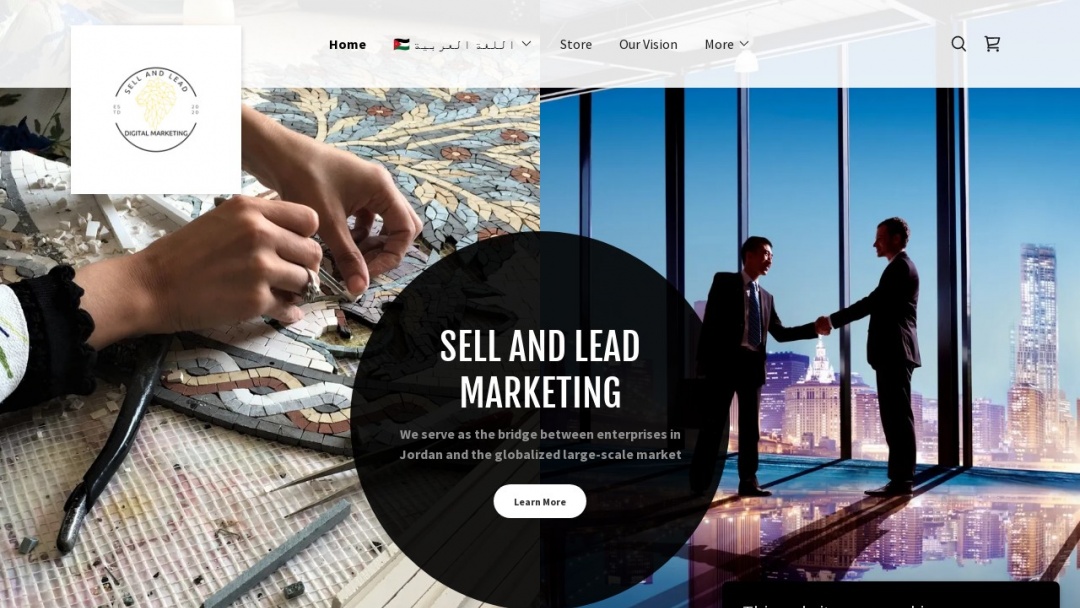 Screenshot of Sell and Lead Digital Marketing's Website