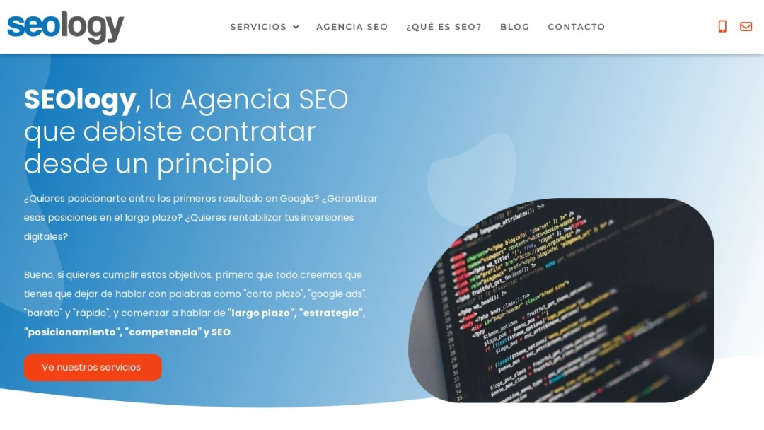 Screenshot of SEOlogy - SEO Agency's Website