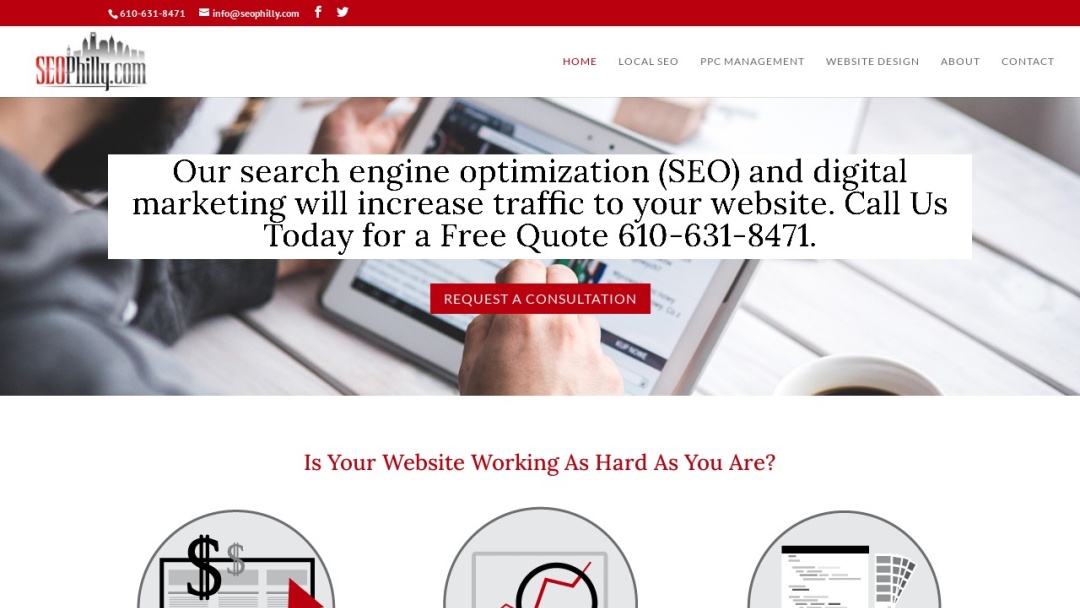 Screenshot of seophilly.com's Website