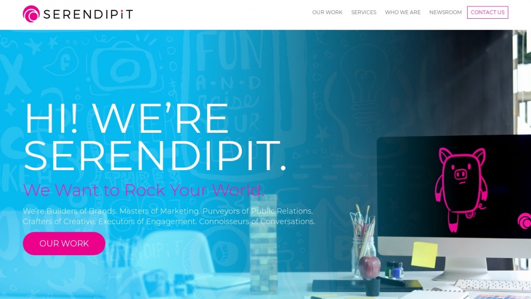 Screenshot of Serendipit Consulting's Website