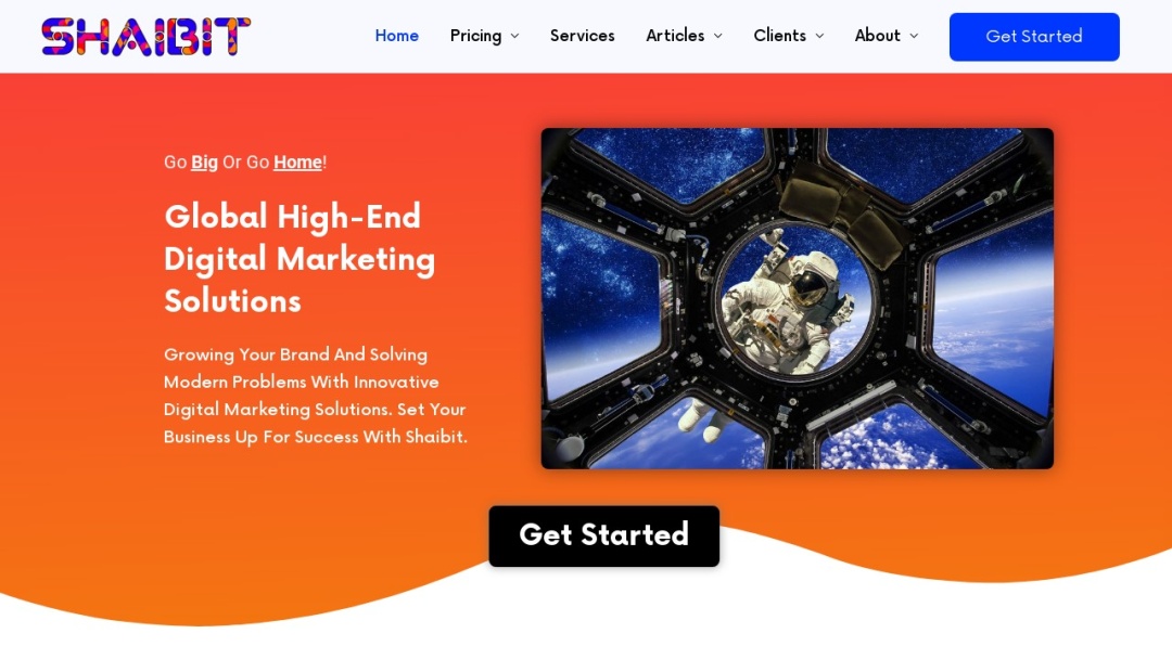 Screenshot of Shaibit Solutions's Website