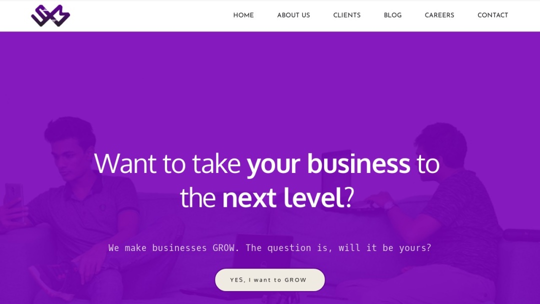 Screenshot of ShiftX Media's Website