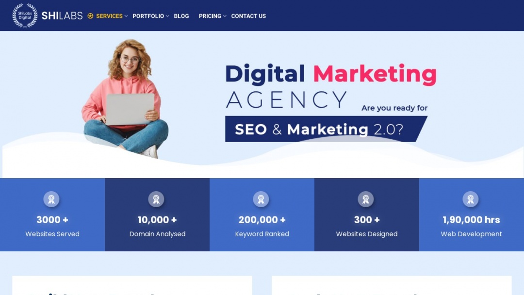 Screenshot of SHILabs Private Limited's Website