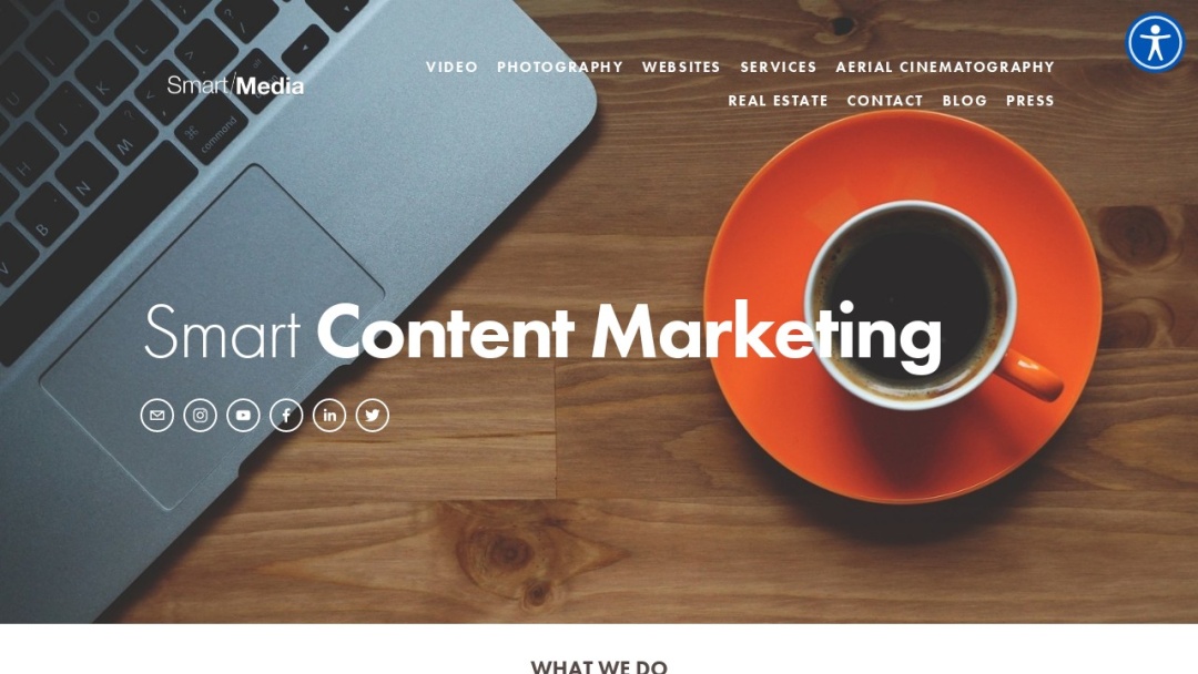 Screenshot of Smart Media, LLC.'s Website