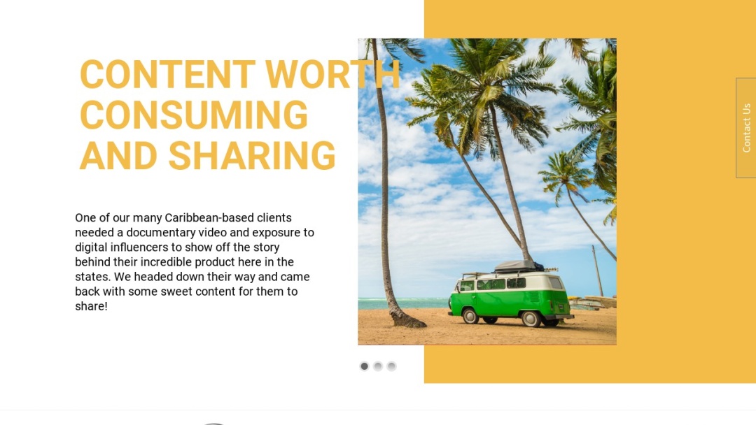 Screenshot of Social Mavens's Website