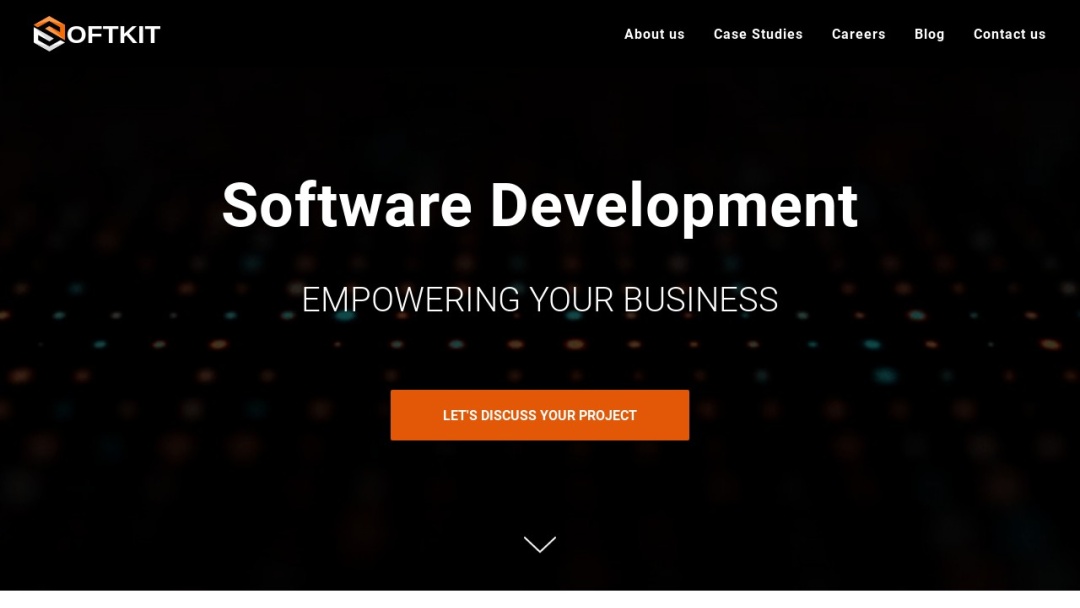 Screenshot of Softkit's Website