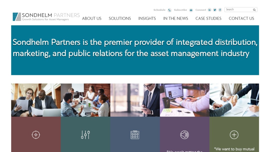 Screenshot of Sondhelm Partners's Website