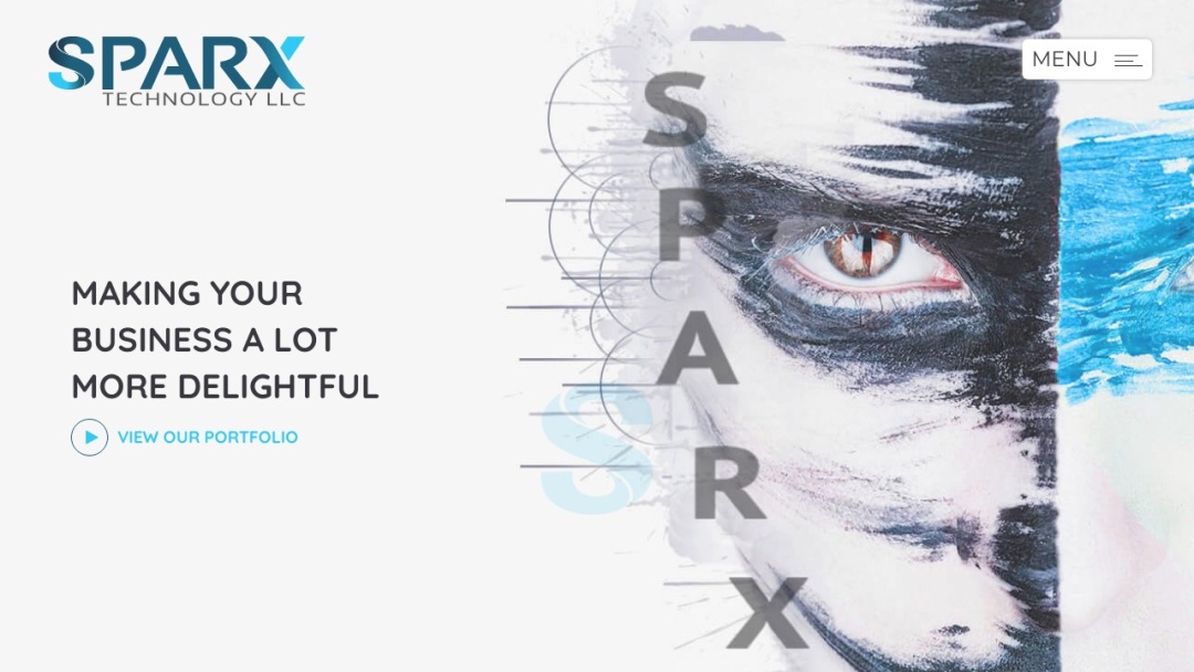 Screenshot of Sparx Technology's Website
