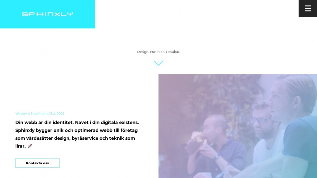 Screenshot of Sphinxly AB's Website