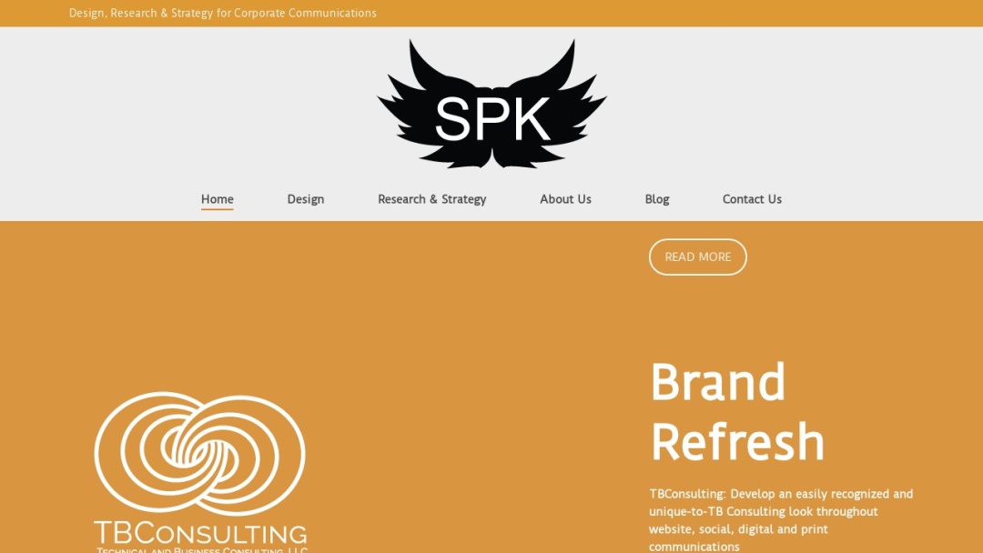 Screenshot of SPK Media's Website