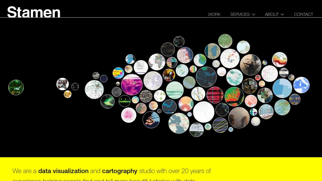 Screenshot of Stamen's Website