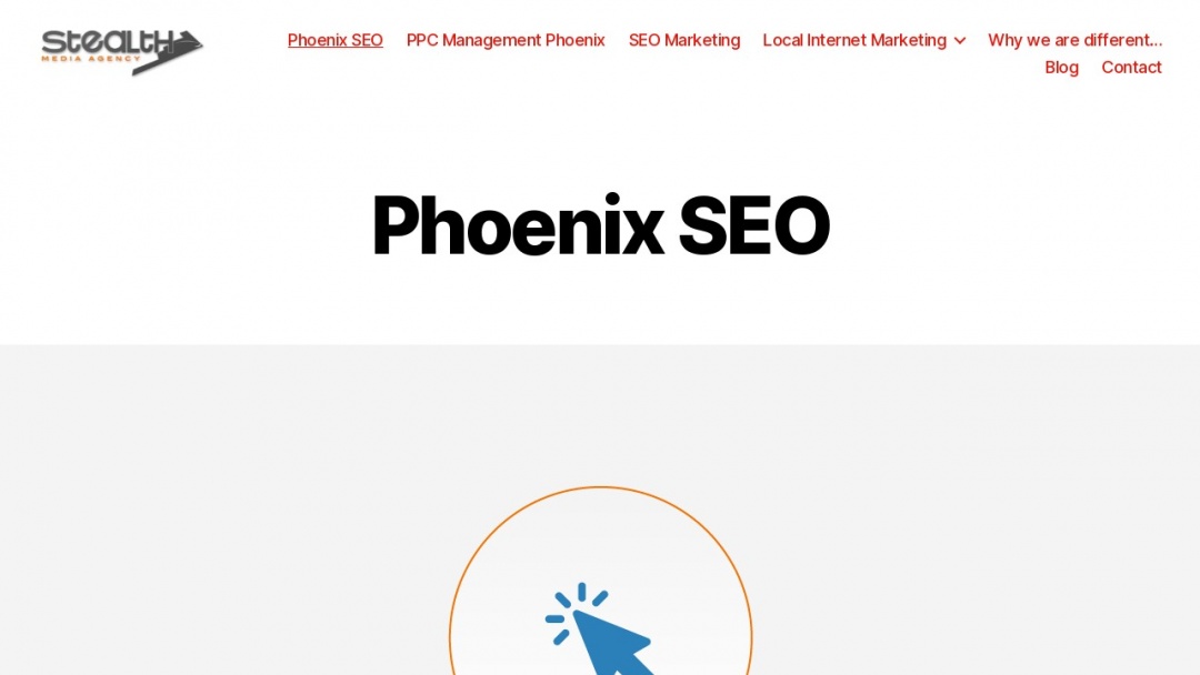 Screenshot of Stealth Media Agency's Website