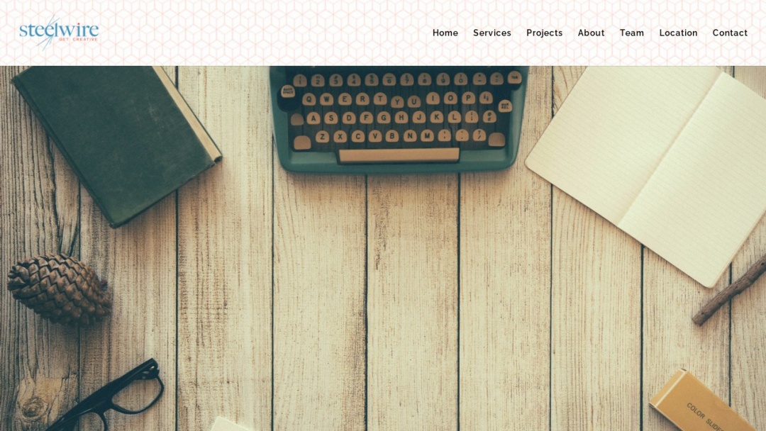 Screenshot of Steelwire Creative, LLC's Website