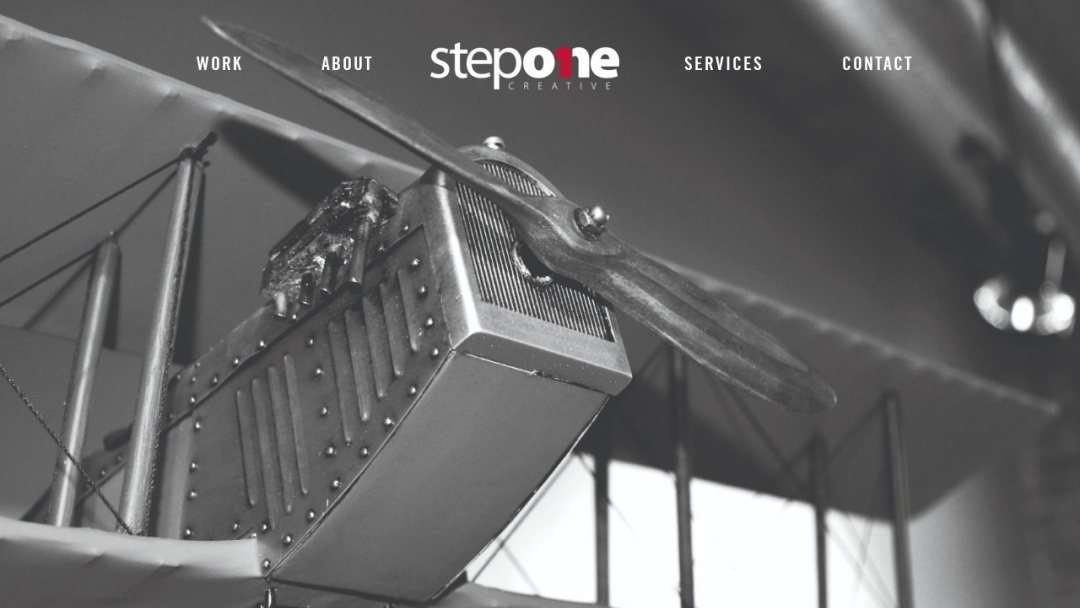 Screenshot of Step One Creative's Website