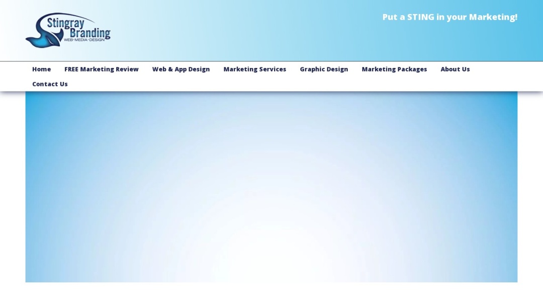 Screenshot of Stingray Branding's Website