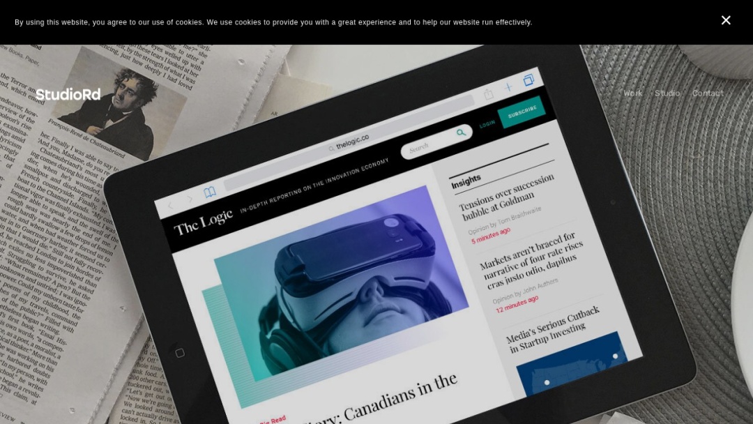 Screenshot of StudioRd Design's Website