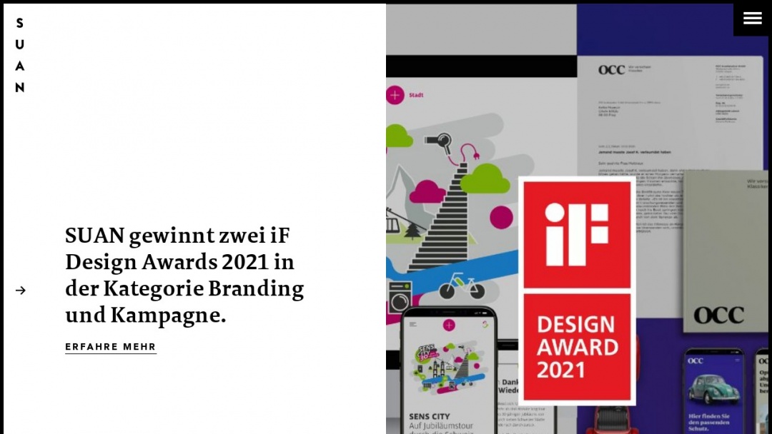 Screenshot of SUAN Conceptual Design's Website