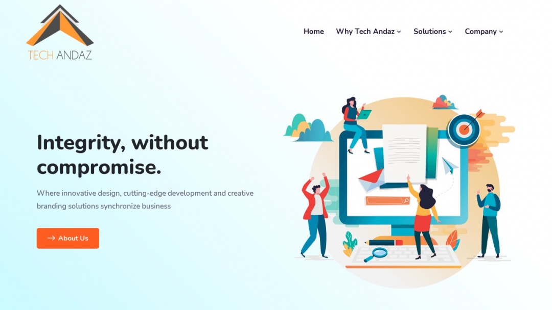 Screenshot of Tech Andaz's Website