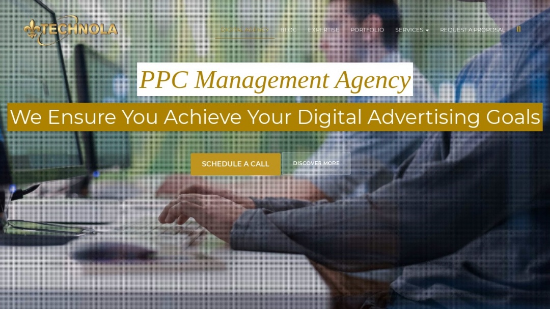 Screenshot of TechNola Visual Communications's Website