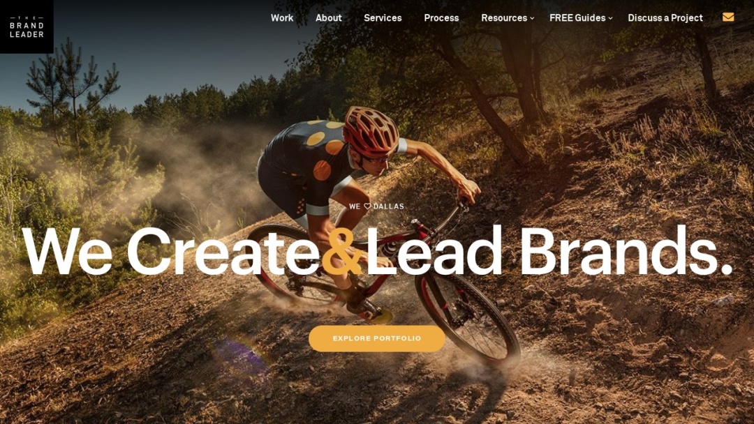 Screenshot of The Brand Leader's Website