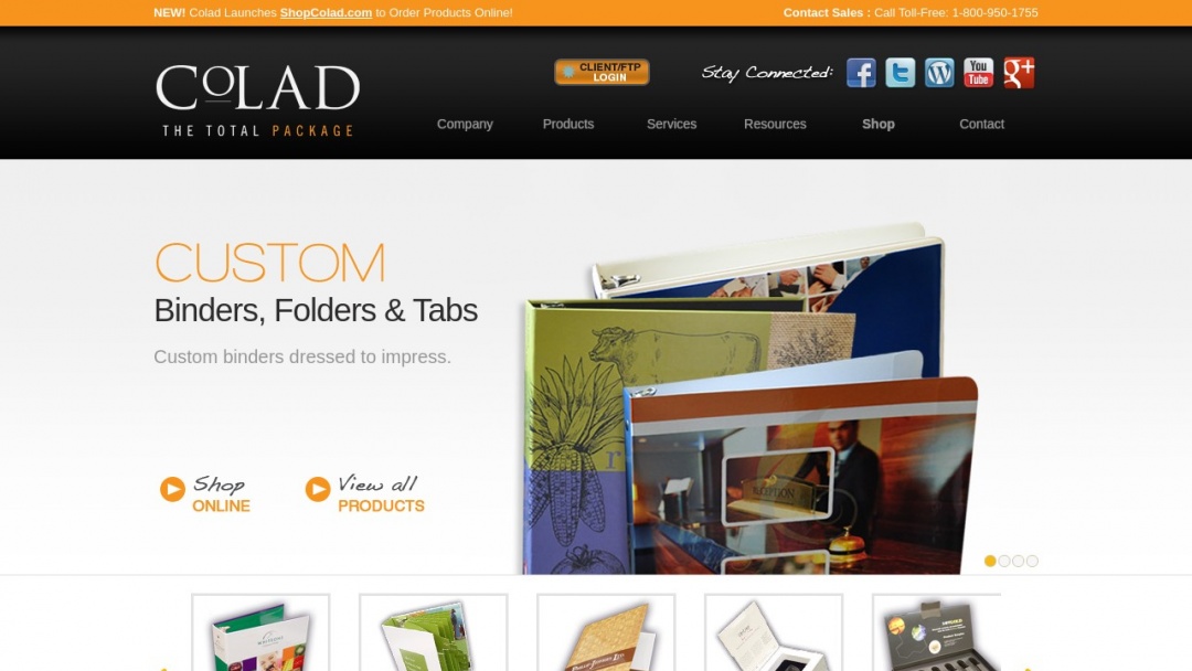 Screenshot of The Colad Group, LLC's Website