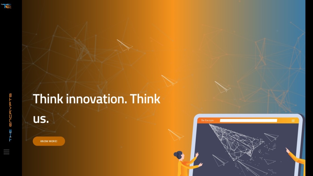 Screenshot of The Encrypts's Website