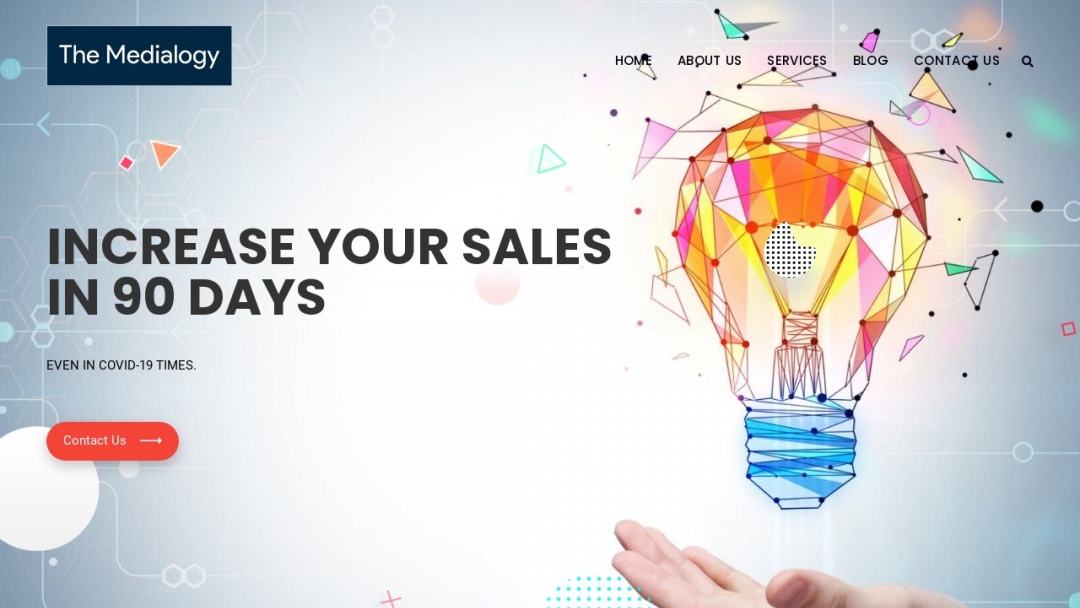 Screenshot of The Medialogy's Website