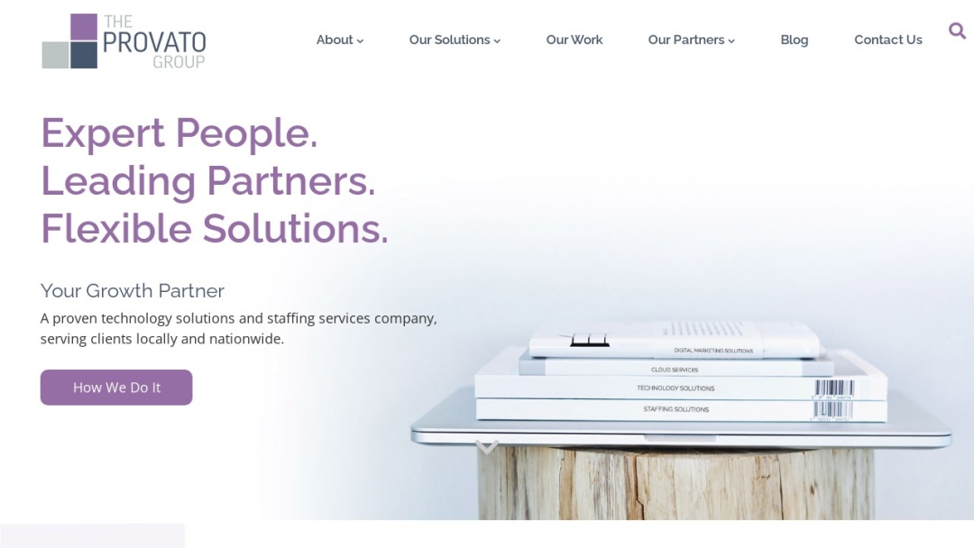 Screenshot of The Provato Group's Website