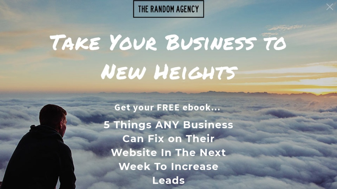 Screenshot of The Random Agency's Website