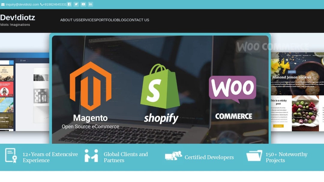 Screenshot of theCyberSaints's Website