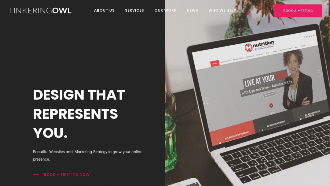 Screenshot of Tinkering Owl's Website