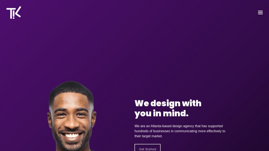 Screenshot of TK Consulting & Design, LLC's Website