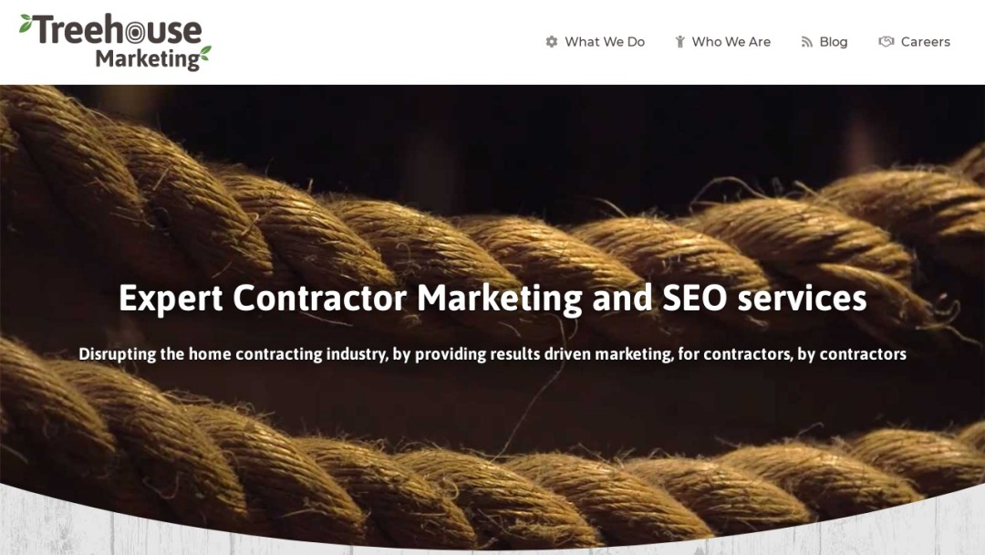 Screenshot of Treehouse Internet Group's Website