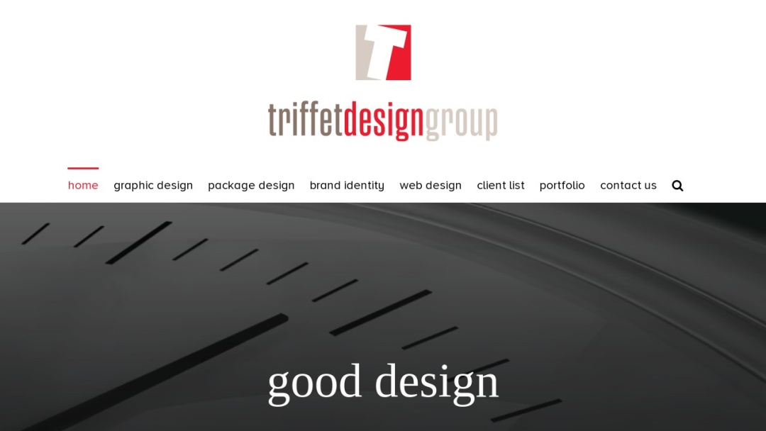 Screenshot of Triffet Design Group's Website
