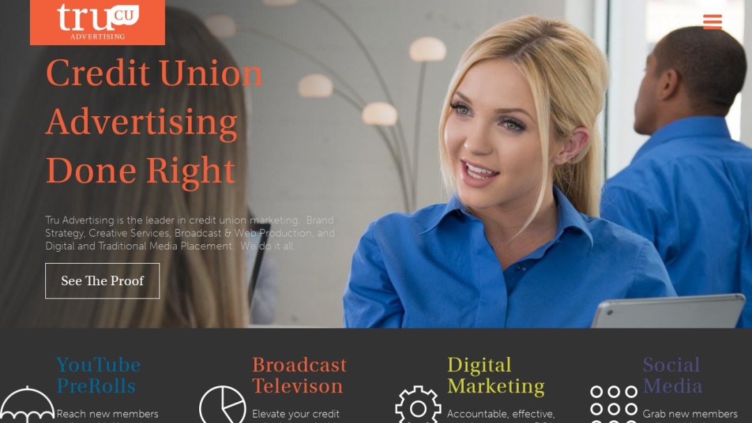 Screenshot of Tru Advertising, LLC's Website