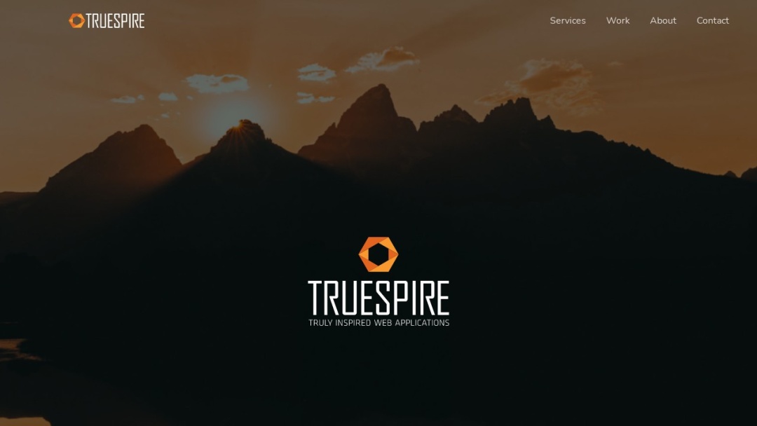 Screenshot of Truespire's Website